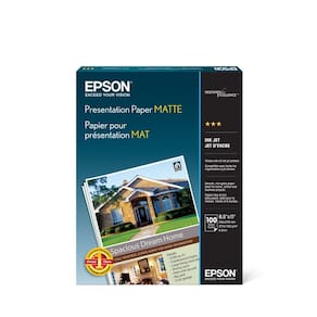 Papel de apresentação Epson S041062 Matte 8,5x11 100 folhas