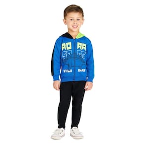 Conjunto Infantil Menino Silk Jaqueta Capuz Estampado Inverno