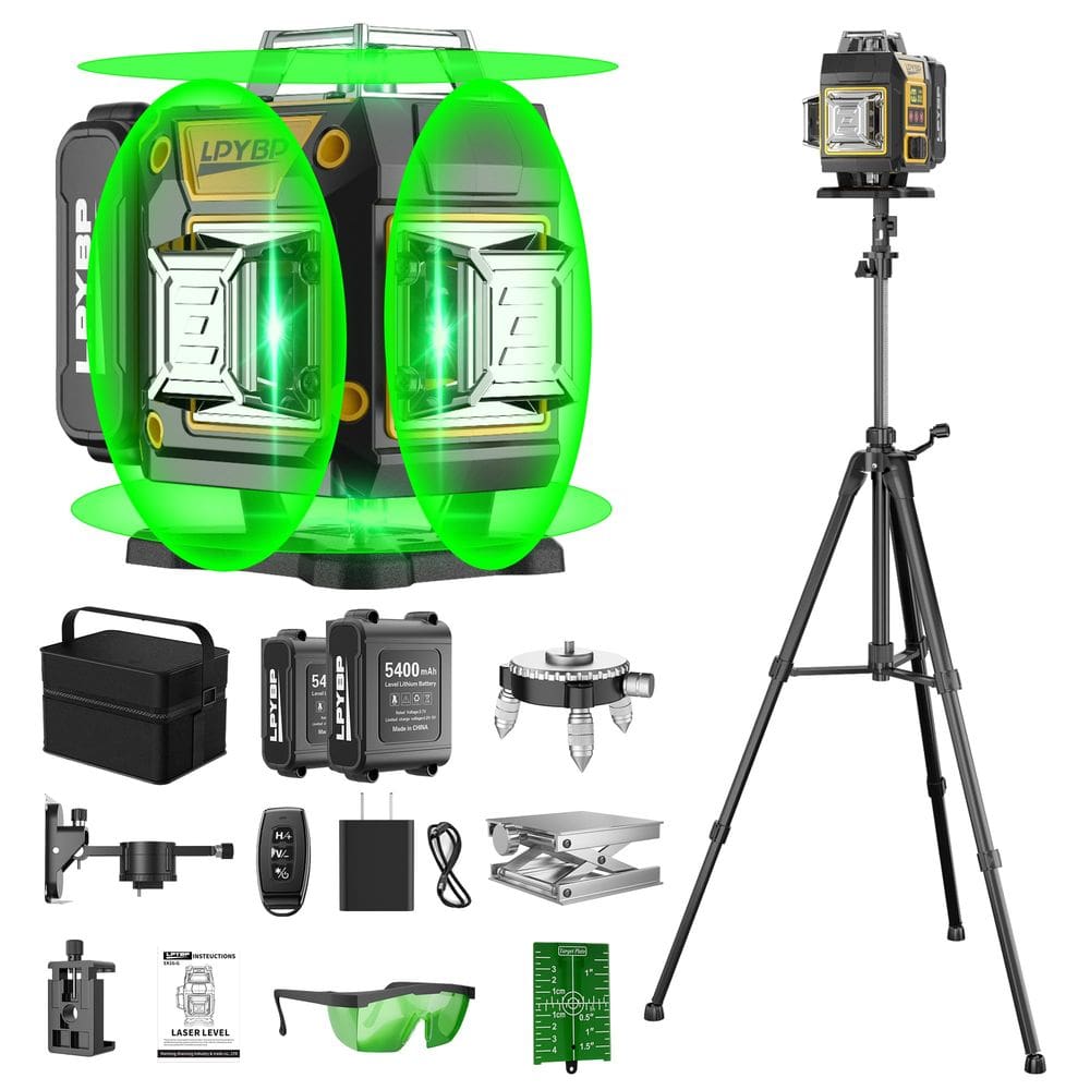 Nível de laser LPYBP 360, autonivelante com tripé de 60 m de largura