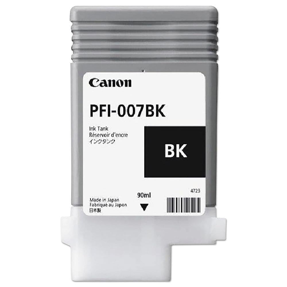 Tanque de tinta Canon PFI-007BK Preto 90mL