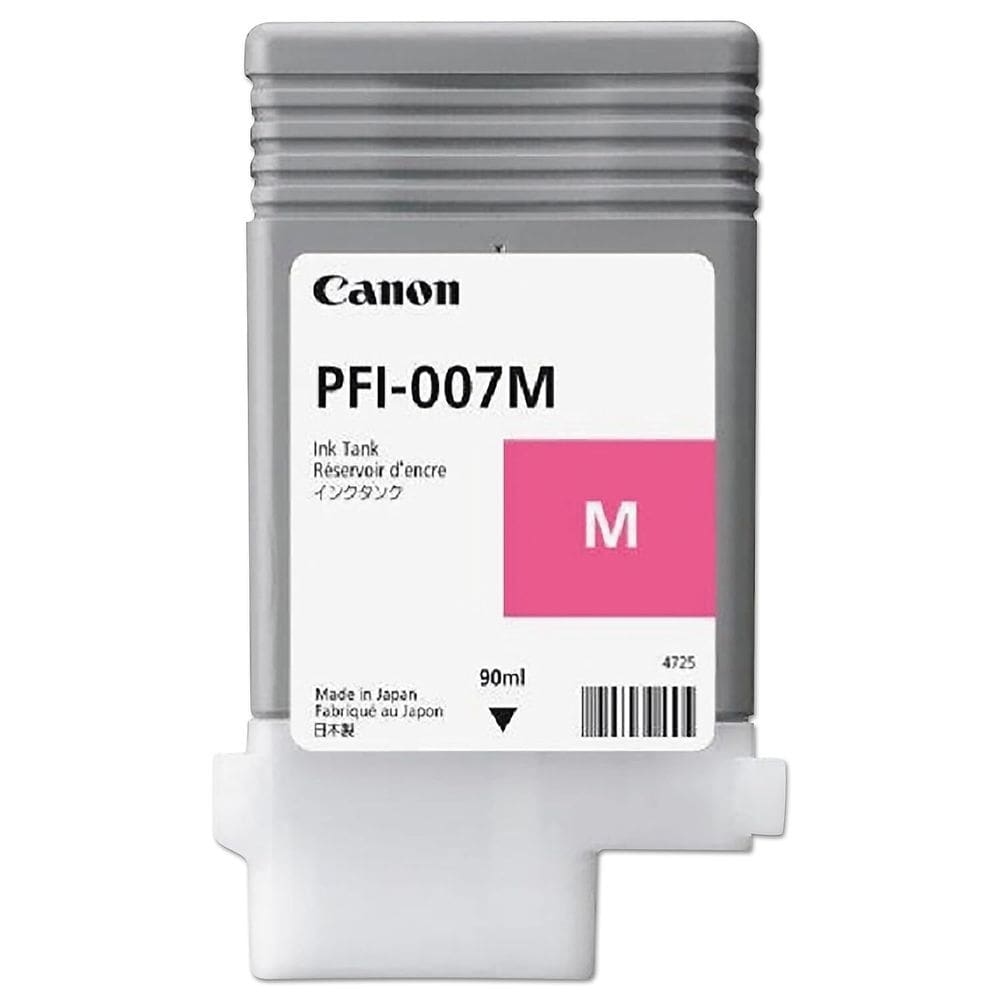 Tanque de tinta Canon PFI-007M Magenta 90mL para impressora
