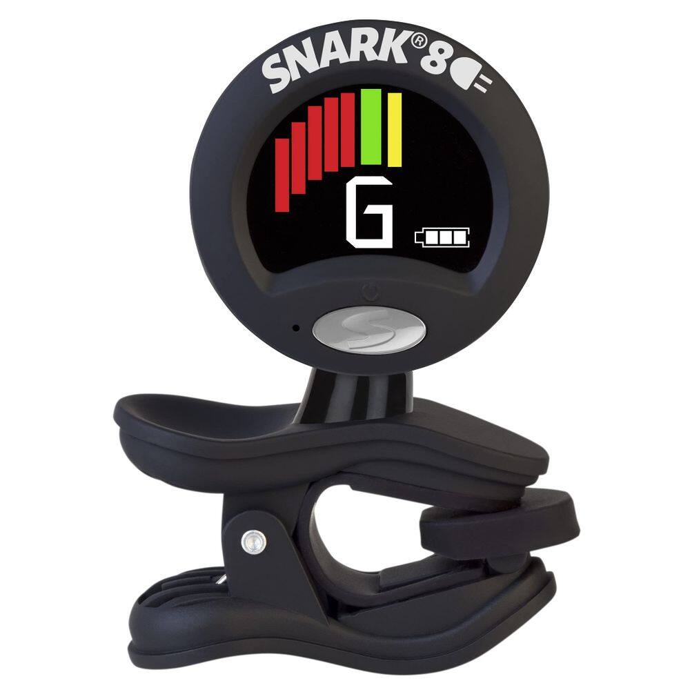 Afinador de guitarra Snark SNARK8 com tela super brilhante, preto