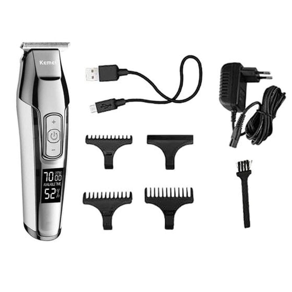 Máquina De Acabamento E Barba Profissional Kemei KM-5027