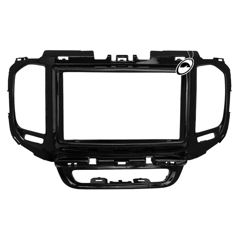 Moldura De Painel 2 Din Fiat Toro 2016 2017 2018 Para Cd Dvd 2 Din