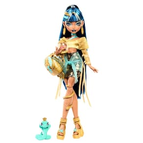 Boneca Monster High Cleo De Nile com Pet Cobra Hissette e Acc