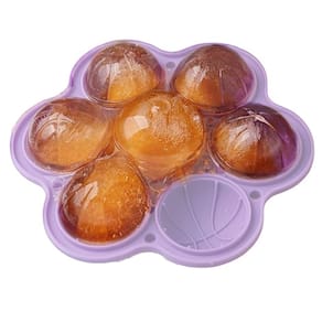 Forma de Gelo Bandeja Silicone Bebida Coquetel Cha Drink Formato Bola de Basquete Resistente Evento Festa Comemoraçao