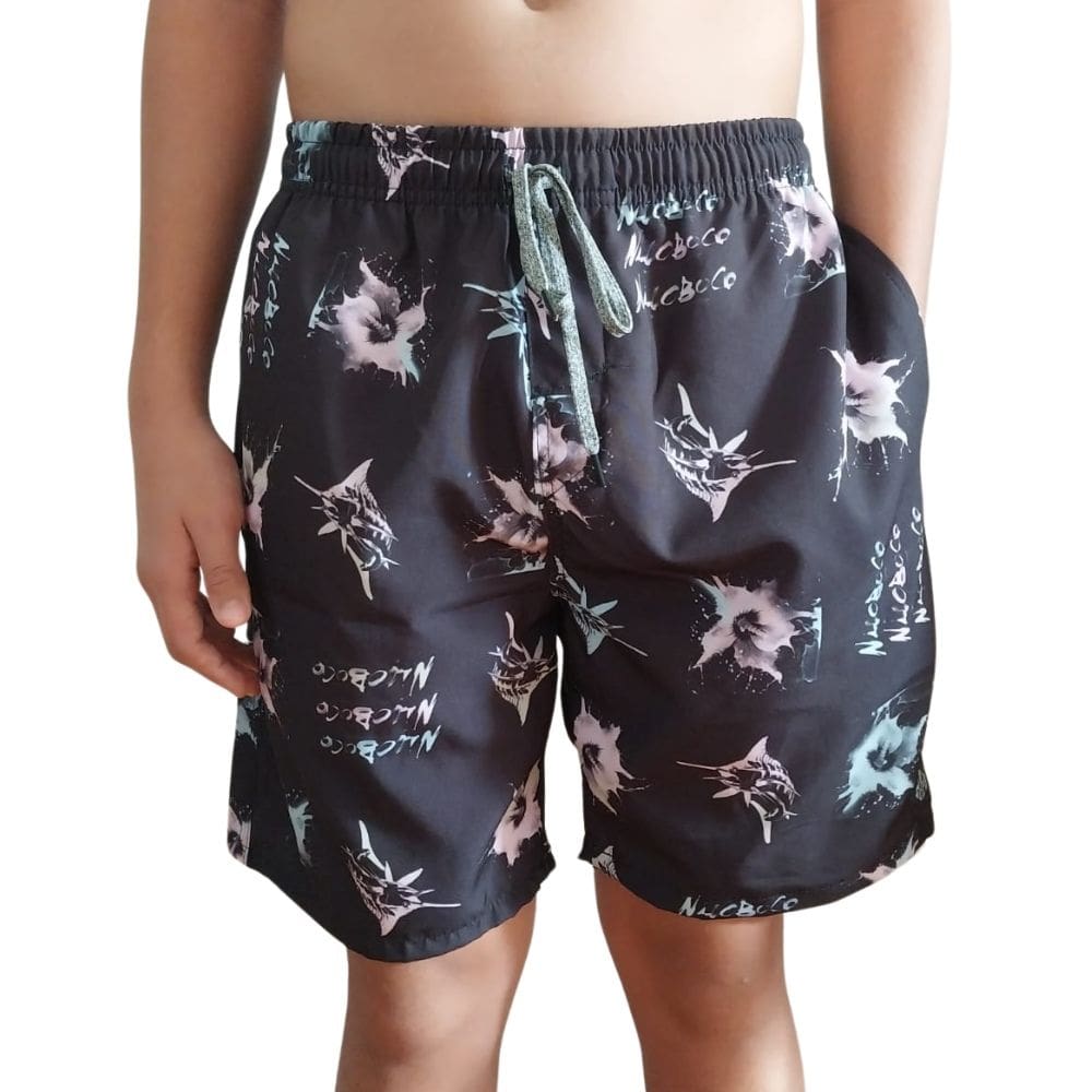 Shorts Volley Masculino Nicoboco Acari Preto 44708