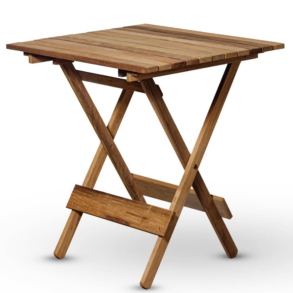 Mesa Dobrável 70x70 em Madeira Nobre