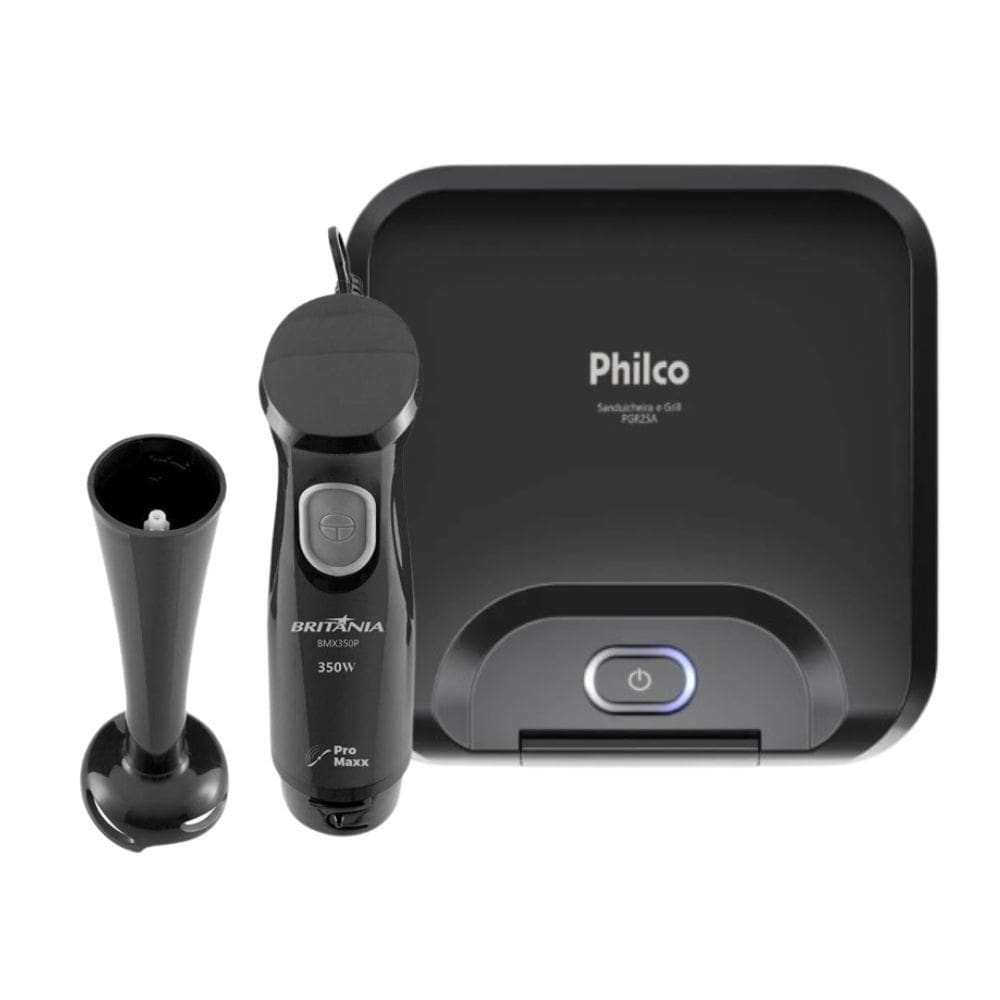 Kit Sanduicheira E Grill Philco + Mixer Britânia