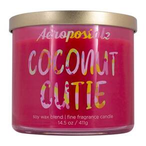 Vela perfumada Aeropostale Coconut Cutie Soy 60h de tempo de queima