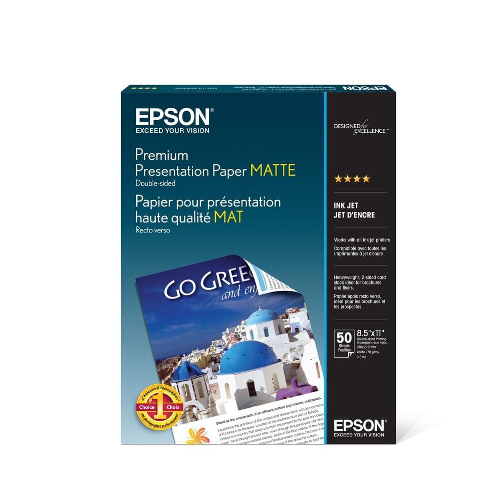 Papel de apresentação Epson Premium MATTE 8,5x11 50 folhas