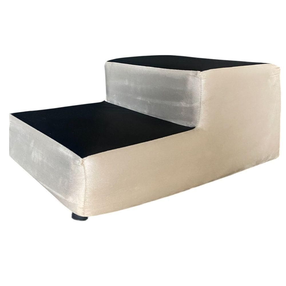 Escada Com Degraus Para Estética Veludo Pérola - In9 Decor
