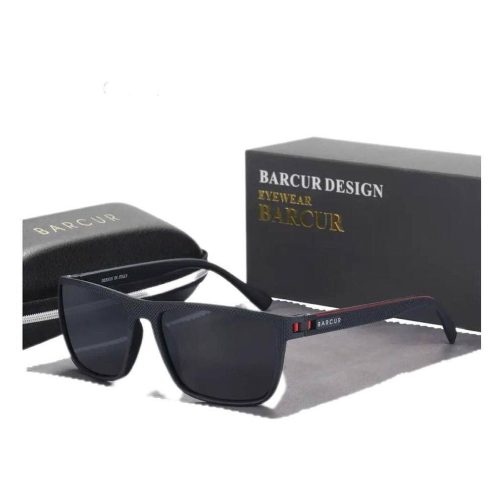 Óculos De Sol Barcur Uv400 Polarizado Preto Bc2139