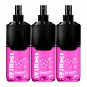 Kit 3X Loção Pós Barba Vip Essence V7 200Ml Alfa Looks