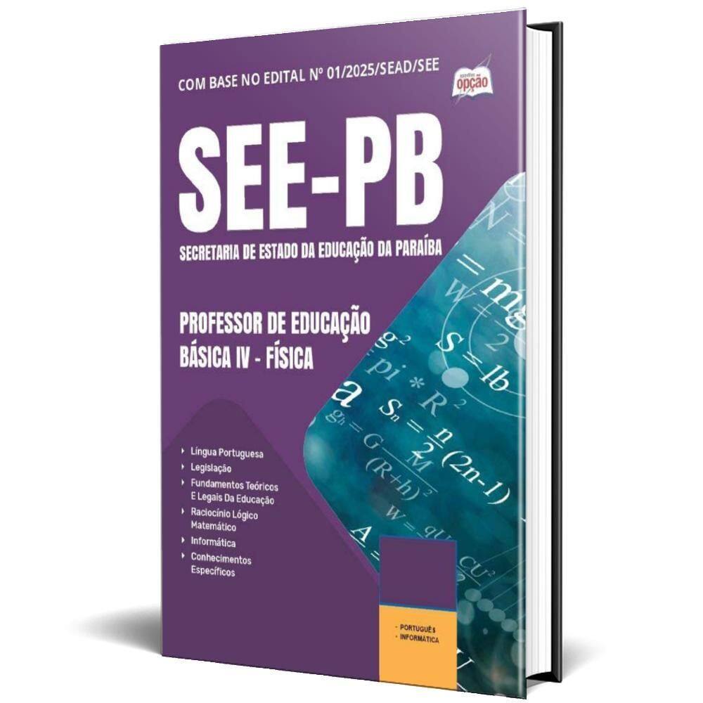 Apostila Concurso See Pb 2025 Professor Educação Básica Iv
