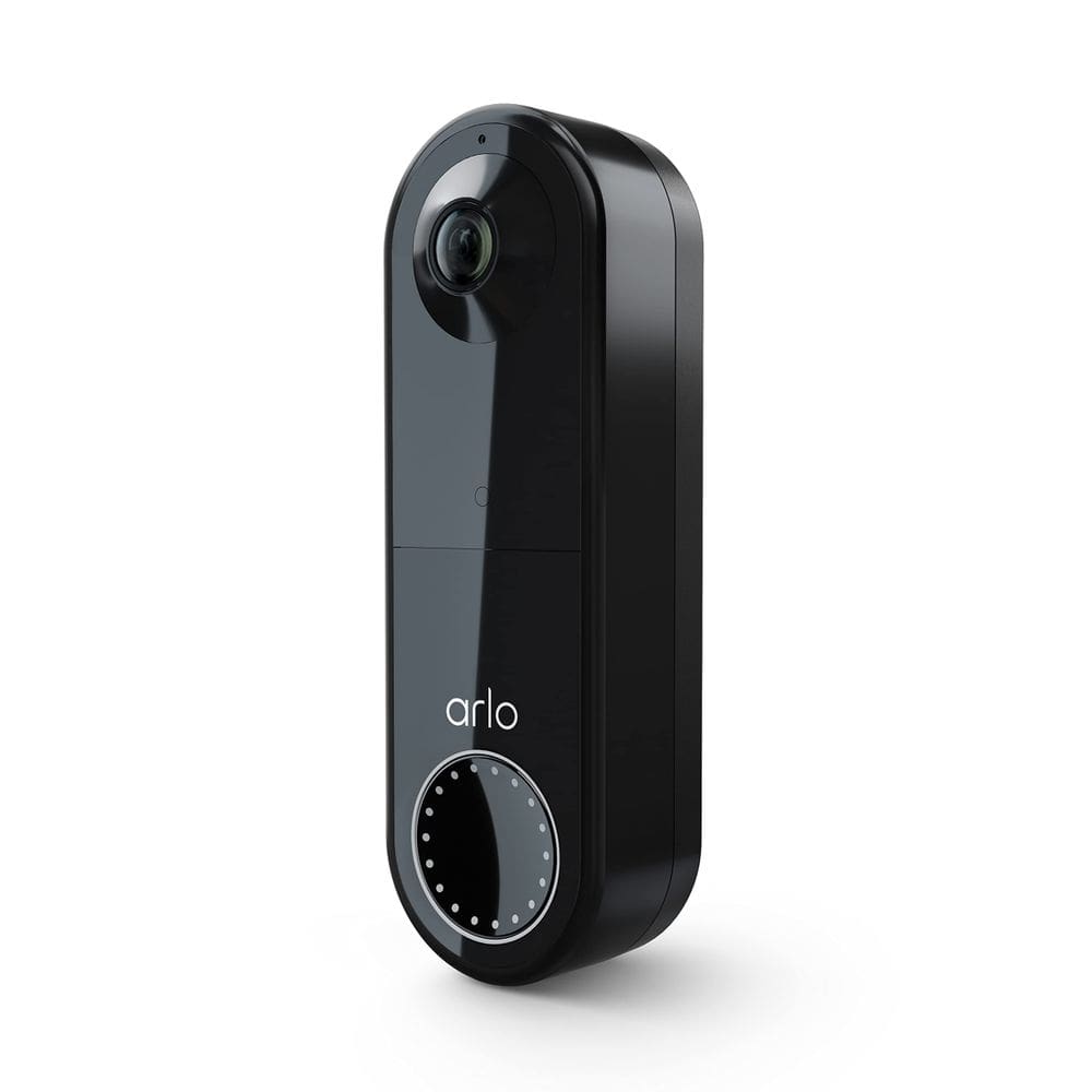 Campainha de vídeo Arlo Essential Wire-Free HD 180° View preta