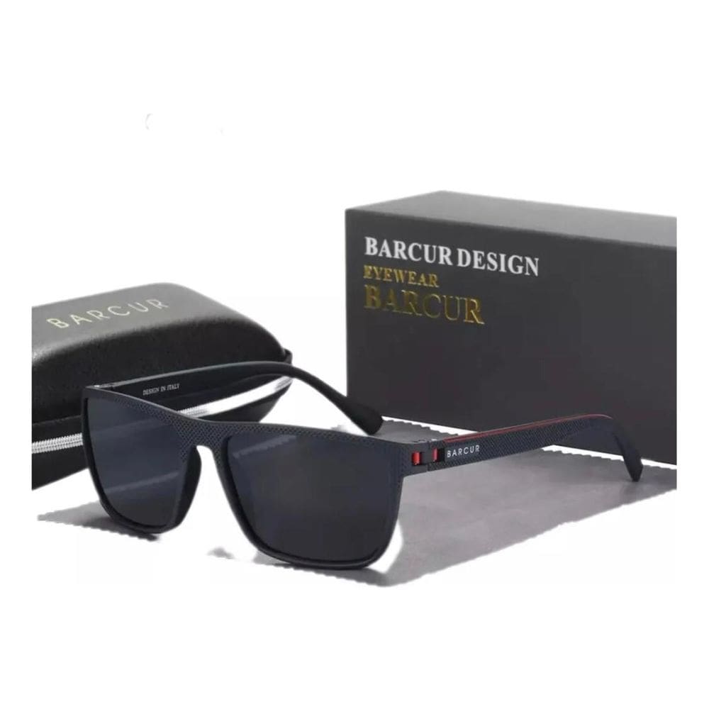 Óculos De Sol Barcur Uv400 Polarizado Preto Bc2139