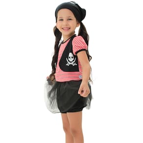 Fantasia Infantil Pirata Menina Tamanho: 8