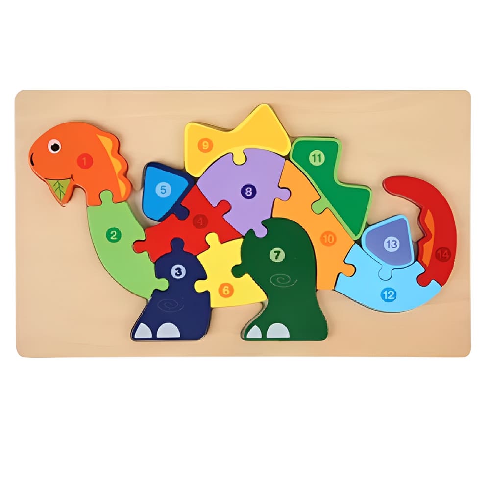 Quebra-Cabeça De Madeira 3d Infantil Educativo Lúdico