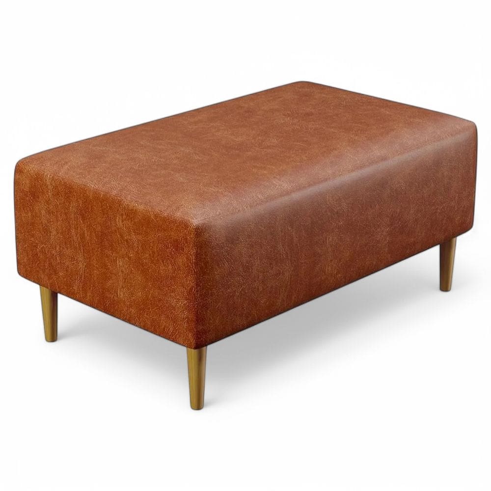 Puff Bela Manu Decor Madri 90 Pés Palito Couríssimo Whisky