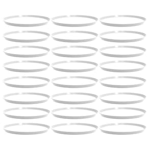 24 Bandejas para Servir 28cm Brancas Redondas Bar Restaurante Lanchonete Crippa