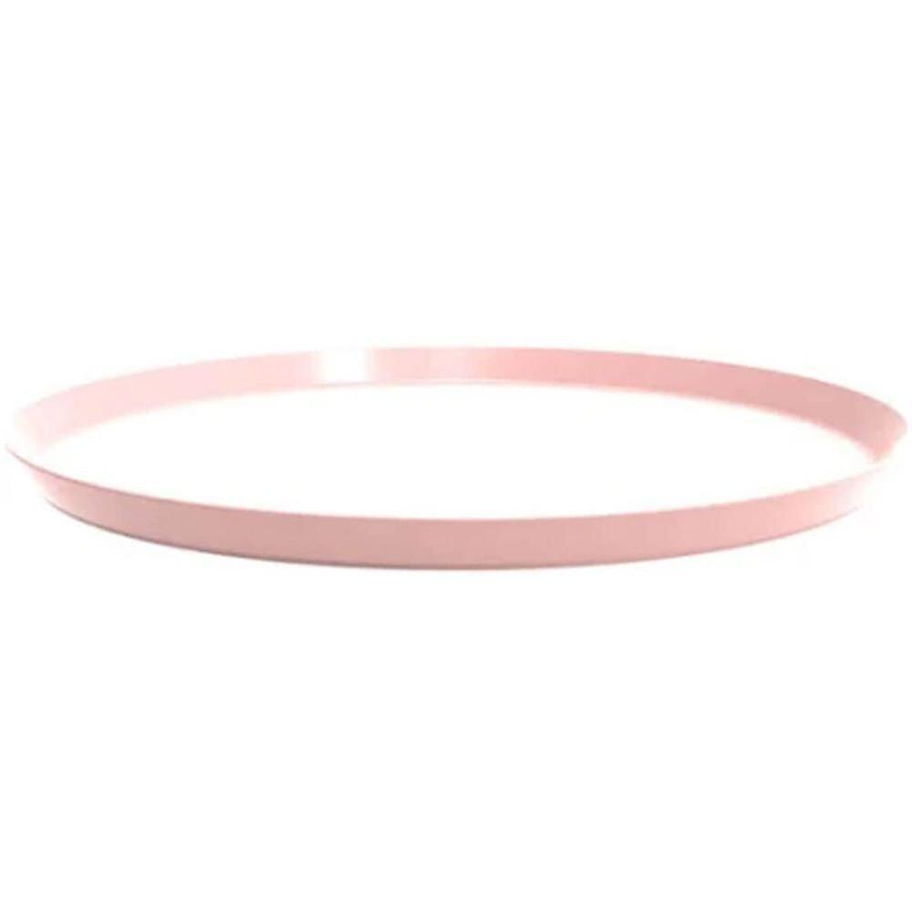 48 Bandejas Redonda 28cm Servir Bar Restaurante Rosa Himalaia Bubble Crippa