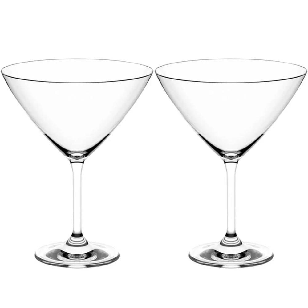 Kit 2 Taças Cristal 210ml para Martini Copo Dry Drinks Coquetel Haus Concept