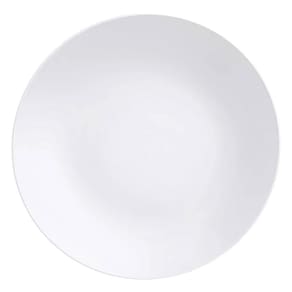 Kit 24 Pratos Rasos Porcelana Branca 25cm Tramontina Leonora Restaurante Bar Eventos