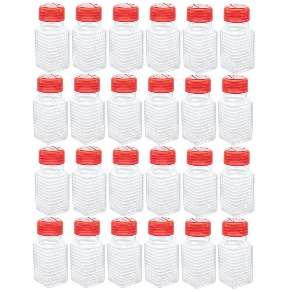 24 Saleiros de Mesa com Dosador Porta Sal Pimenteiro Vidro Borissilicato Lanchonete Restaurante