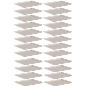 24 Bandejas Servir Restaurante 27x22cm Ou Fast Food Lanchonete Hotel Buffet Self Service