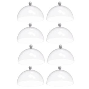 Conjunto 8 Cúpulas 25cm Brancas Porta Bolo Tortas Doces Padaria Café Bubble Crippa