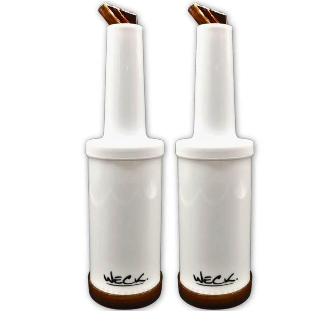 Kit 2 Garrafa Store`n Pour 1L Marrom Armazenar e Servir Coquetéis Licores Mixologista