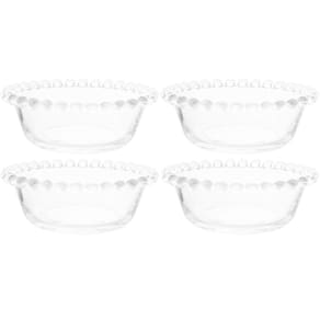 Kit 4 Tigelas para Sobremesa Wolff Pearl 180ml Bowls Vidro S