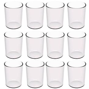 Kit 12 Copos 400ml Transparente Plástico Escolar Refeitórios Servir Água Sucos