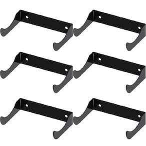 Kit 6 Suportes Para Garrafa de Vinho em Aço Adega de Parede Preto Adega Suspensa Horizontal para Bar