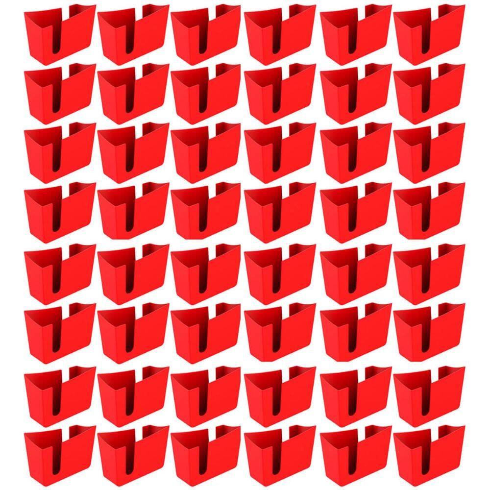 Kit 48 Suportes Porta Guardanapos de Mesa Trio Crippa Vermelho Lanchonete Restaurante
