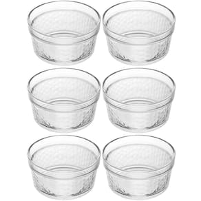 Kit 6 Ramekins de Vidro 7x3cm 90ml Lyor Maionese Porta Molhos Petiscos Grãos