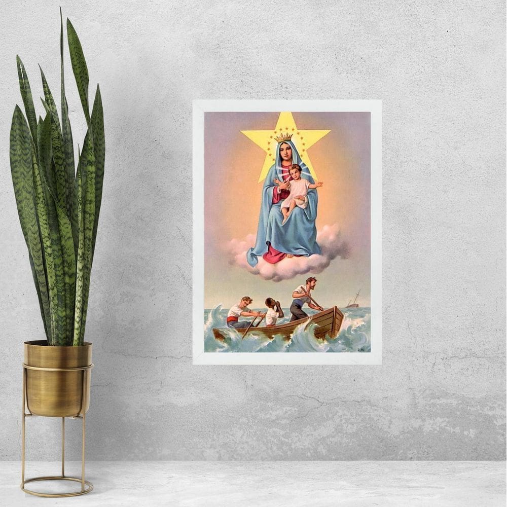 Quadro Decorativo Nossa Senhora Dos Navegantes 24X18Cm