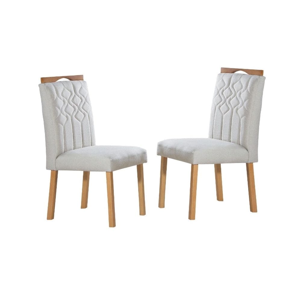 Cadeiras para Mesa de Jantar Estofada - Salermo - Art Salas