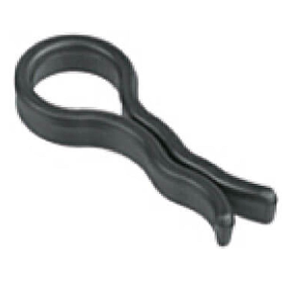 Kit 144 Presilhas para Calça Clips Prendedores de Cabides 8x2cm Pretos Plásticos