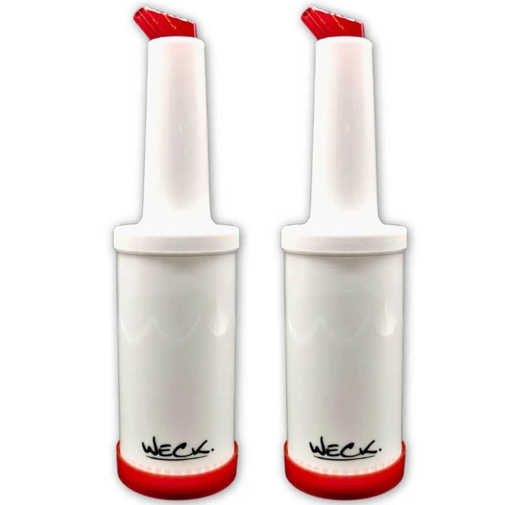 Kit 2 Garrafas Plásticas Store`n Pour 1000ml Vermelha Weck Flair Bartenders
