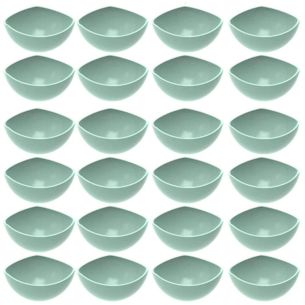 24 Bowls Trio Crippa Verde Menta Cumbuca Grande 500ml Plástico Salada Sopas Caldos