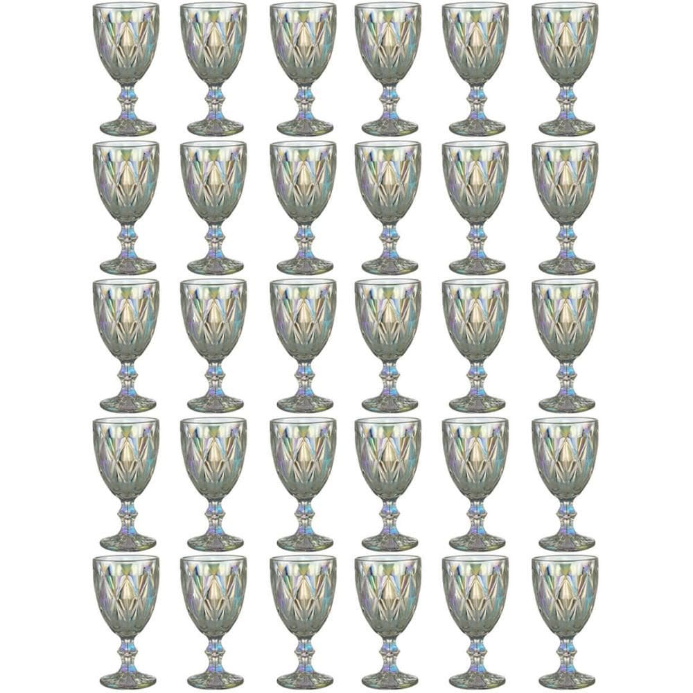Kit 30 Taças de Vidro Furta Cor 325ml Diamond Lyor Drinks Restaurante Hotel