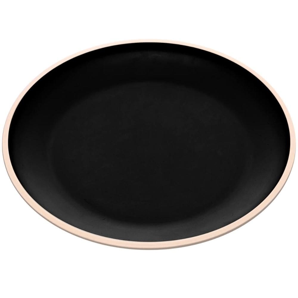 Prato Para Pão Sobremesa Melamina 15cm Class Wolff Preto Ser