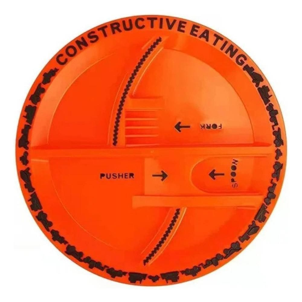 Prato Infantil Construtor Comendo Melhor De Tudo