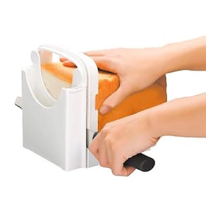 Cortador De Pao Queijo E Bolo Com Guia Ajustavel Pratico Para Cozinha Caseira Em Plastico Resistente Facil De Usar E Lim