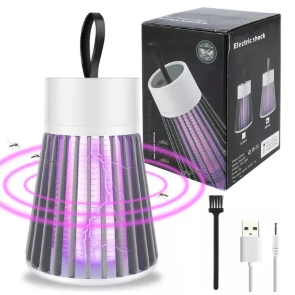 Luminária Mata Mosca Recarregável Para Quarto De Visitante