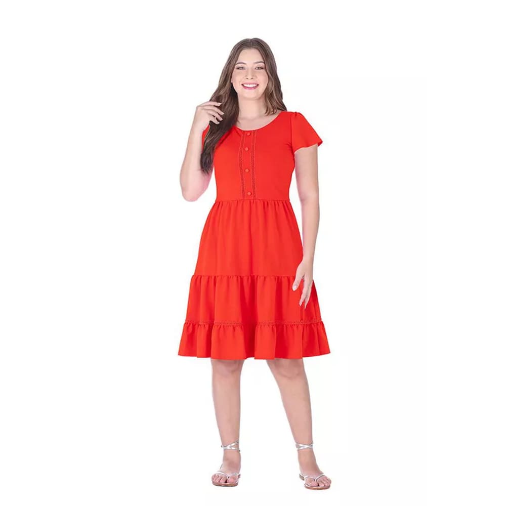 Vestido Hapuk Neide Vermelho 61844