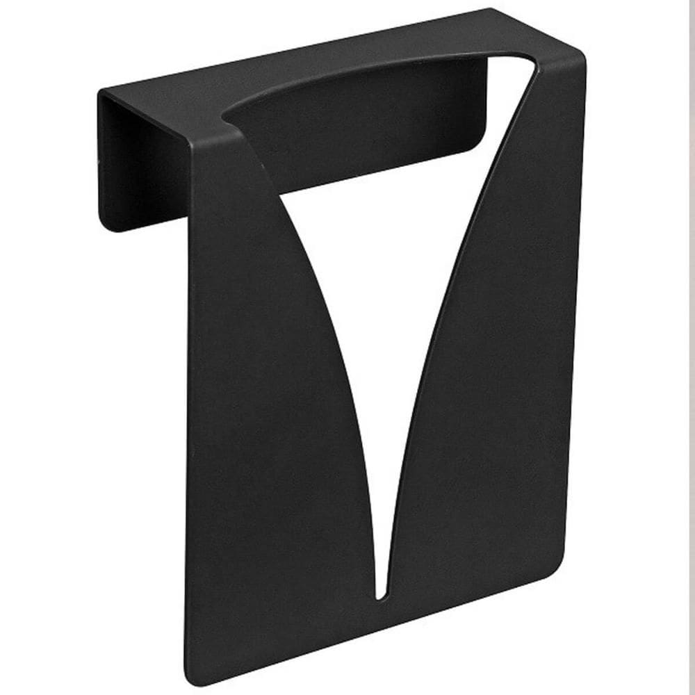 Gancho Inox Preto 9x11cm Pendurador de Toalha Mini Organize Masutti Copat