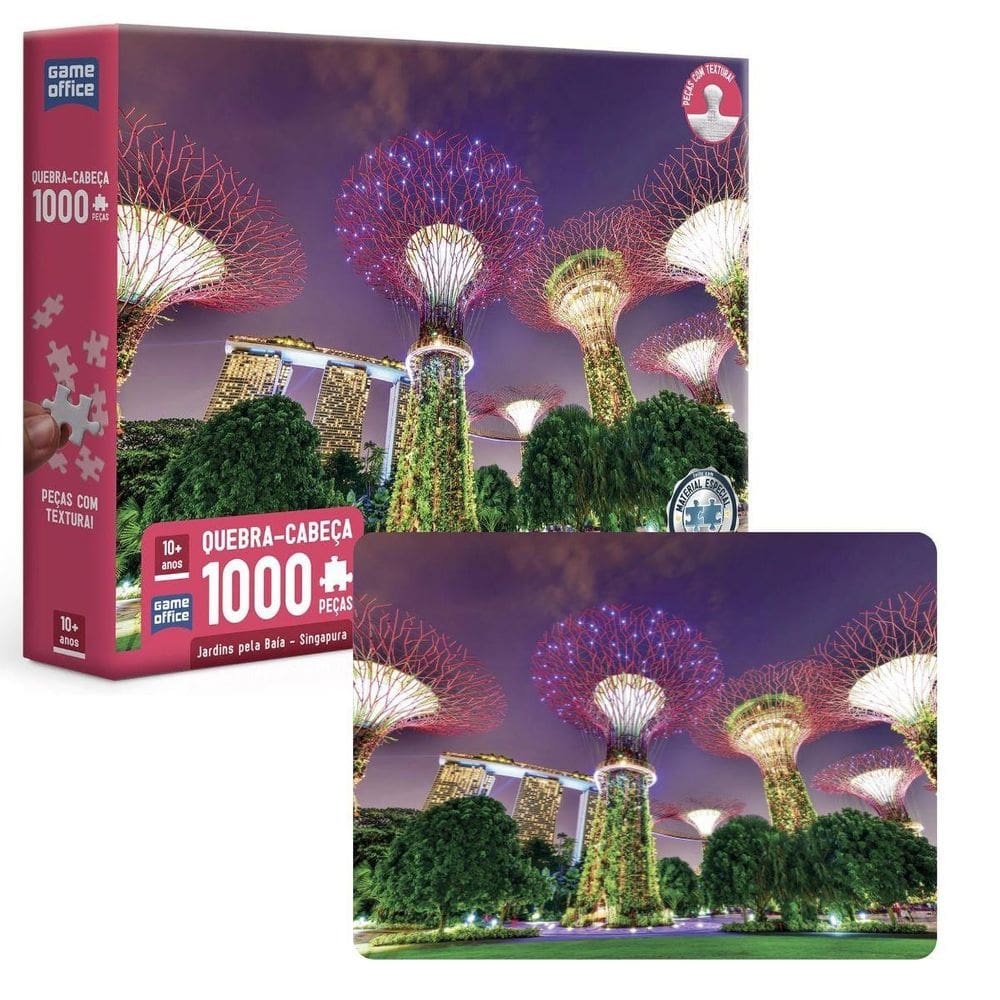 Quebra Cabeça Jardins Pela Baía Singapura 1000 Pçs - Toyster